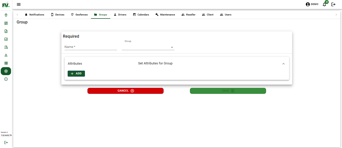 Group Configuration Form